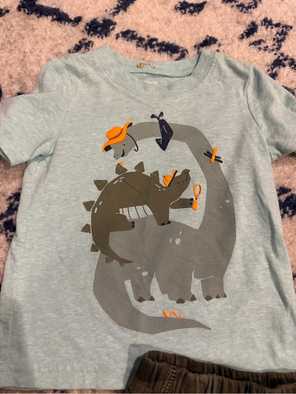 3 matching 12M Marvel and Star Wars and Dinosaur Clothing Lot
